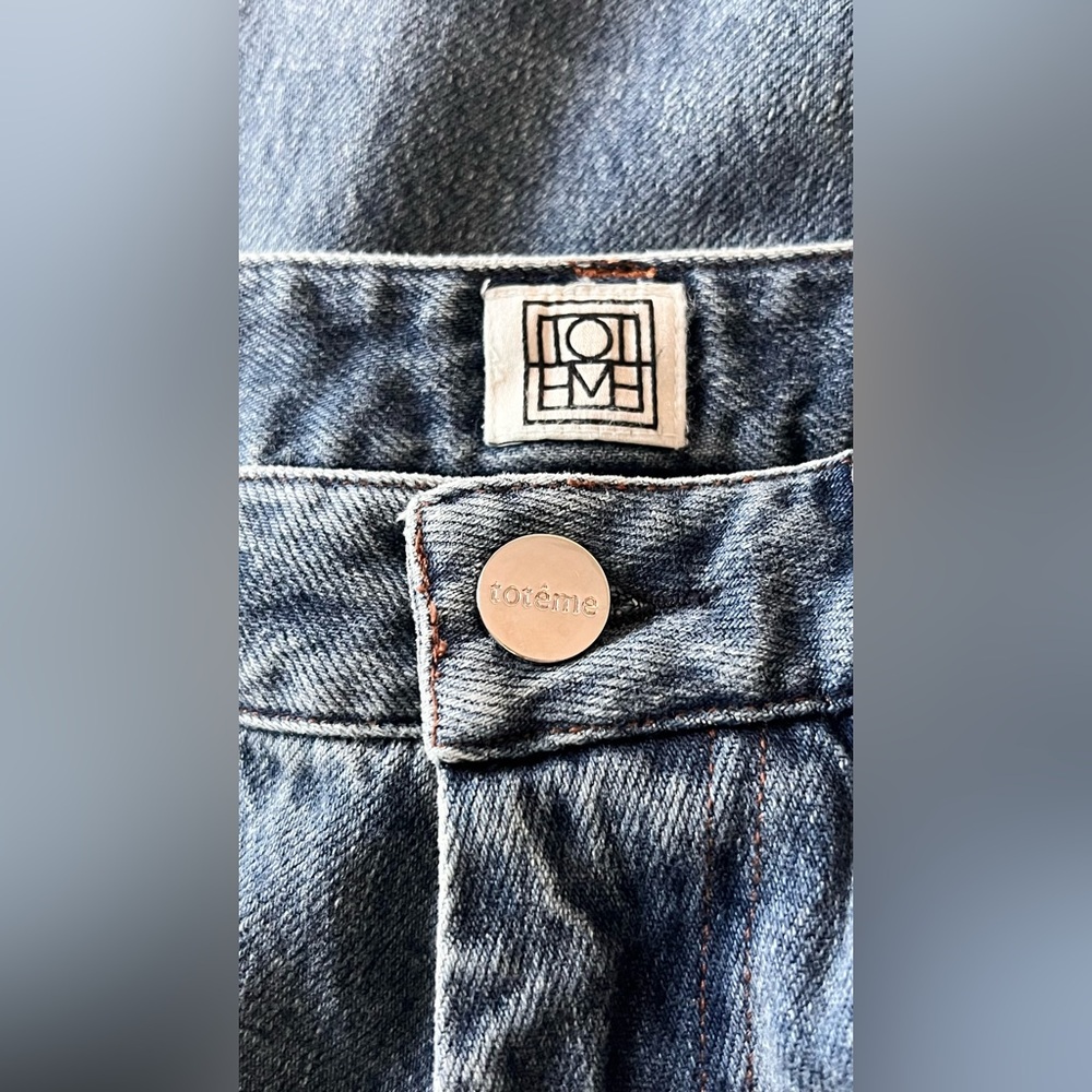 NEW: Toteme Twisted Seam Denim Jean - Size 28 - Picture 9 of 12